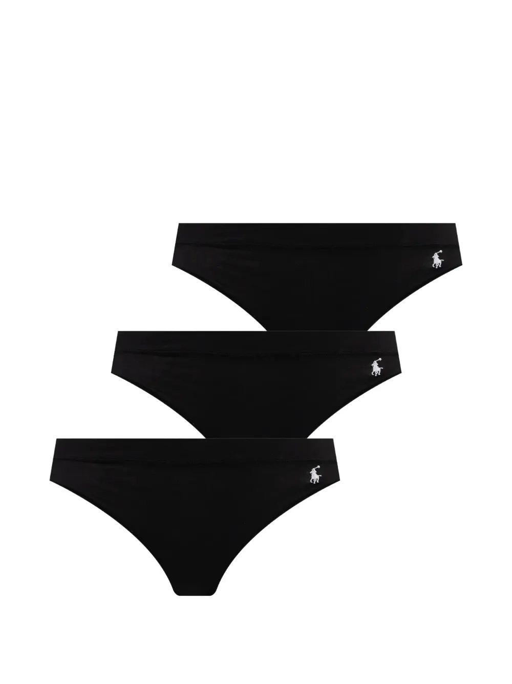 Polo Ralph Lauren logo-embroidered briefs (set of three) - Nero