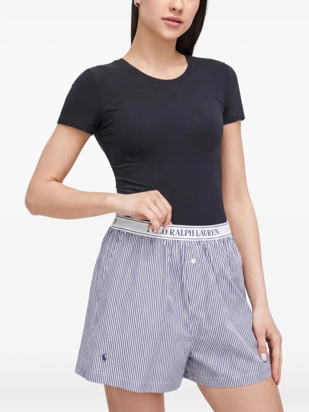 Polo Ralph Lauren embroidered-logo pajamas - Schwarz