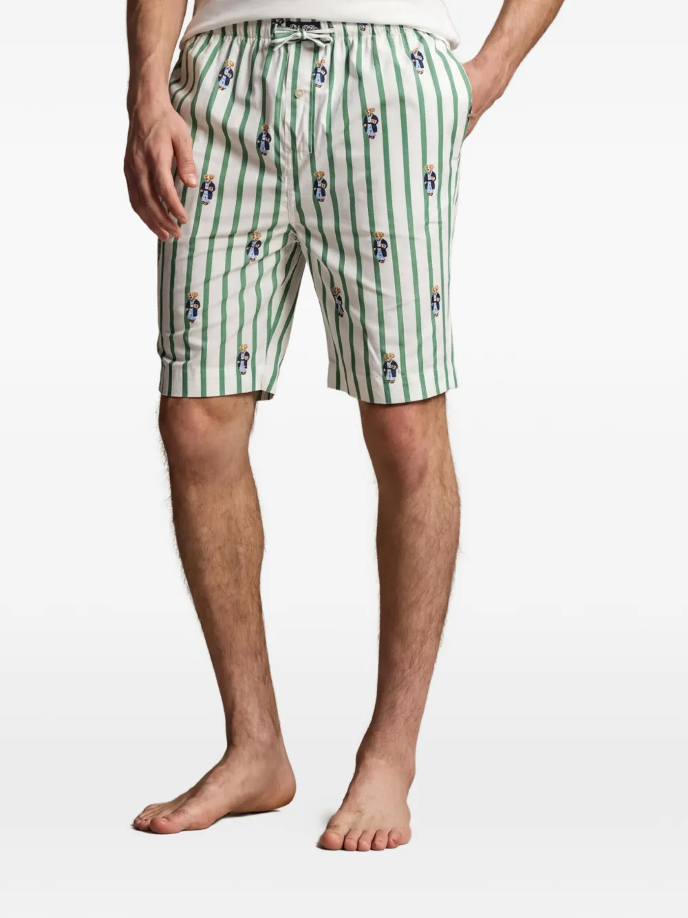 Polo Ralph Lauren Polo Bear striped shorts - Weiß