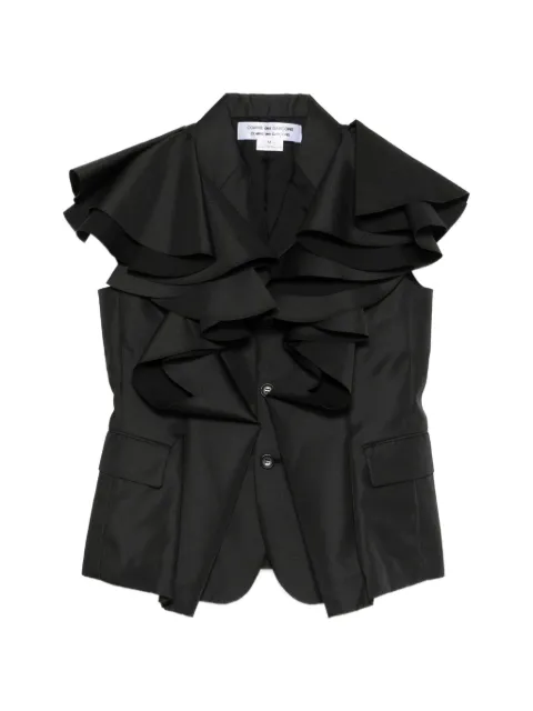 Comme Des Garçons ruffled button coat