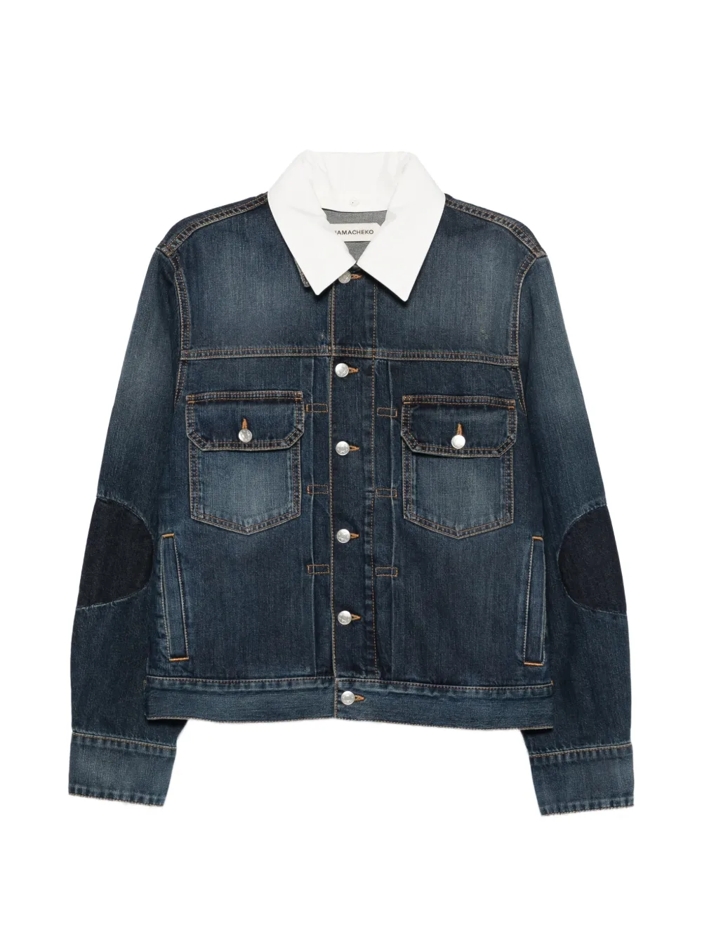 Namacheko Laguna detachable-collar denim jacket - Blu