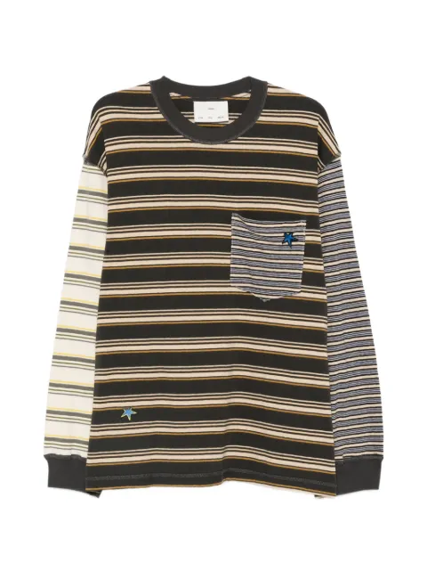 Song For The Mute Tictac striped sweatshirt