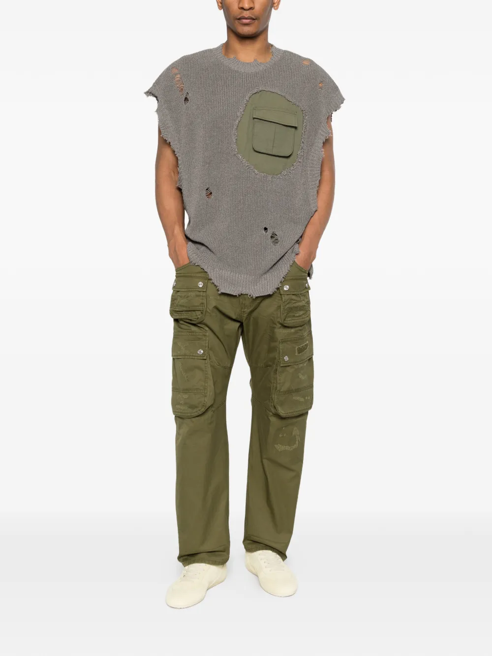 DSQUARED2 카와이 포켓 드로스트링 팬츠 | 레귤러 & 스트레이트 팬츠 | Image 2