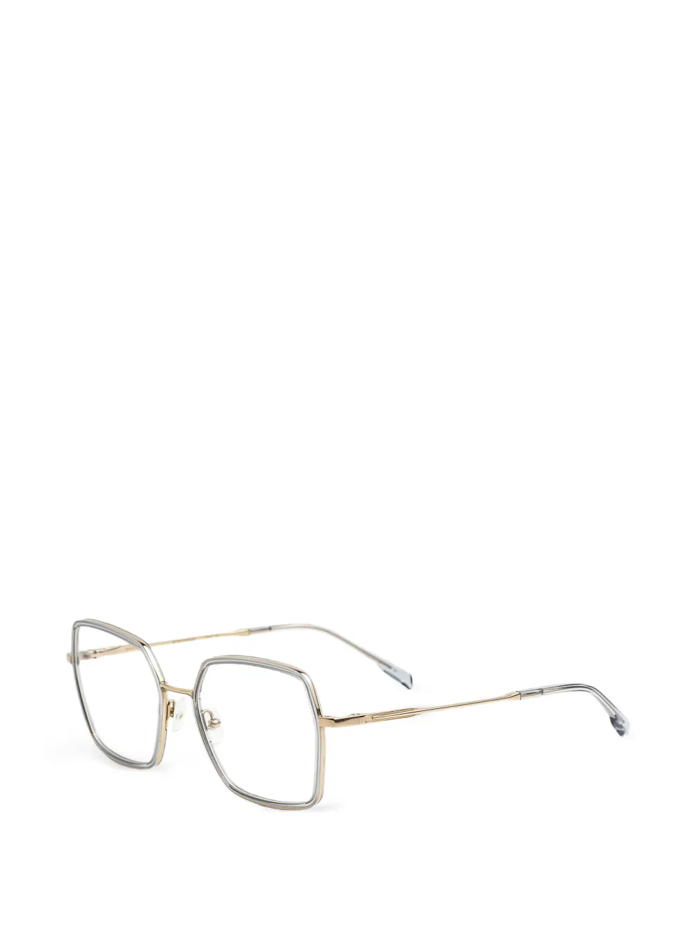  Gigi Studios Orix Geometric Metal Glasses - Grey 