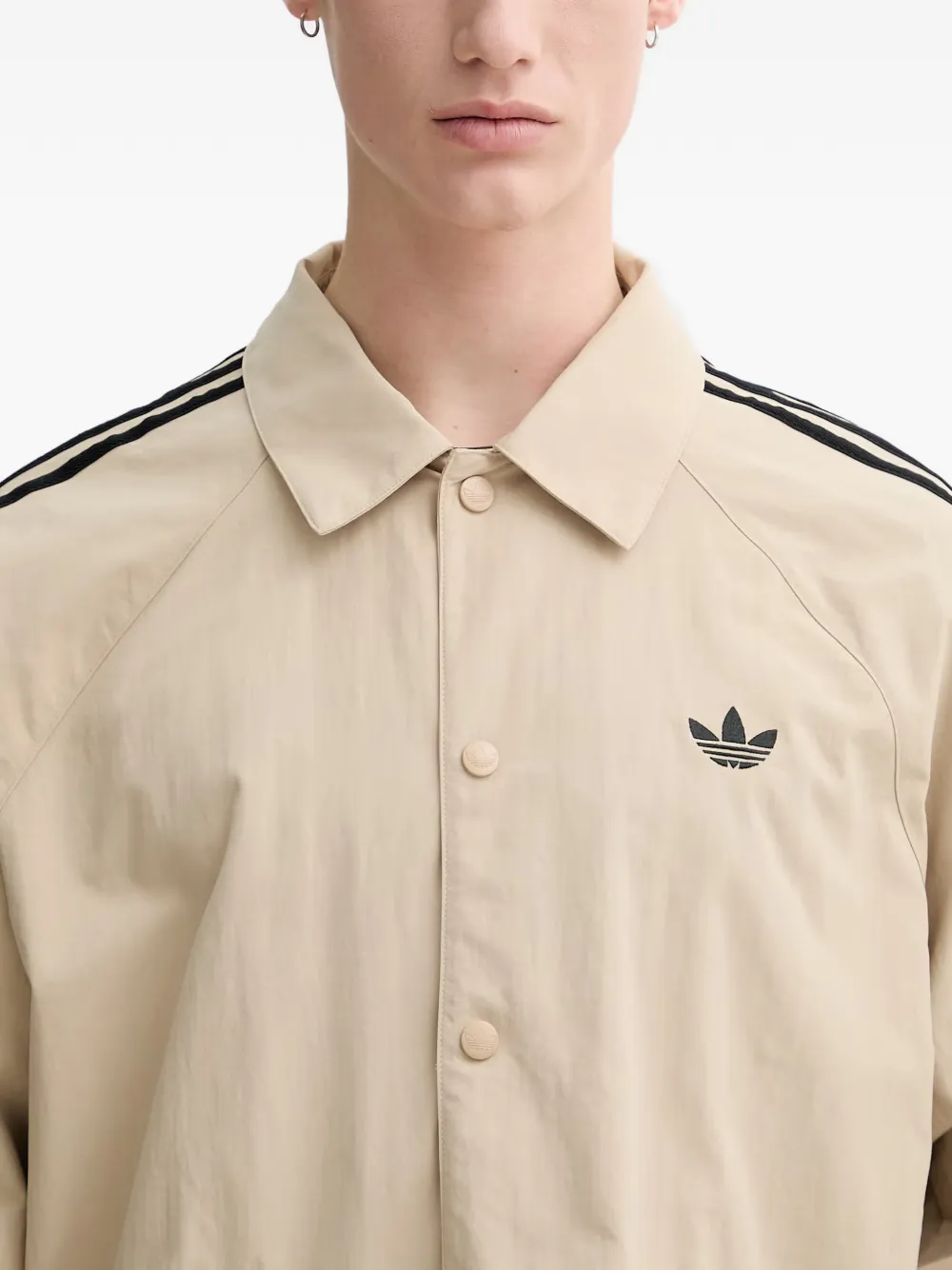 adidas 3-Stripes track jacket Beige