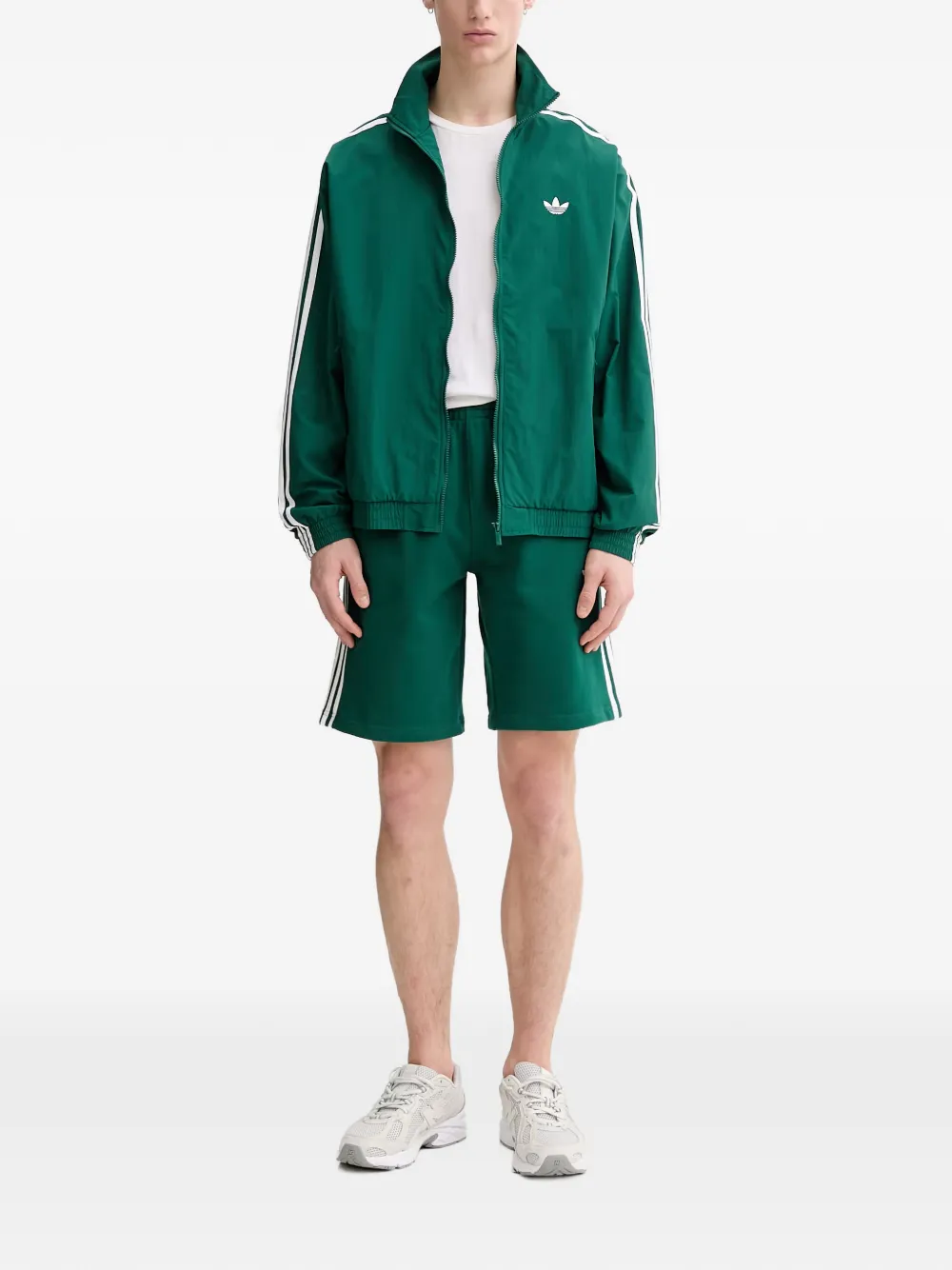 adidas Firebird logo-embroidered track jacket Groen