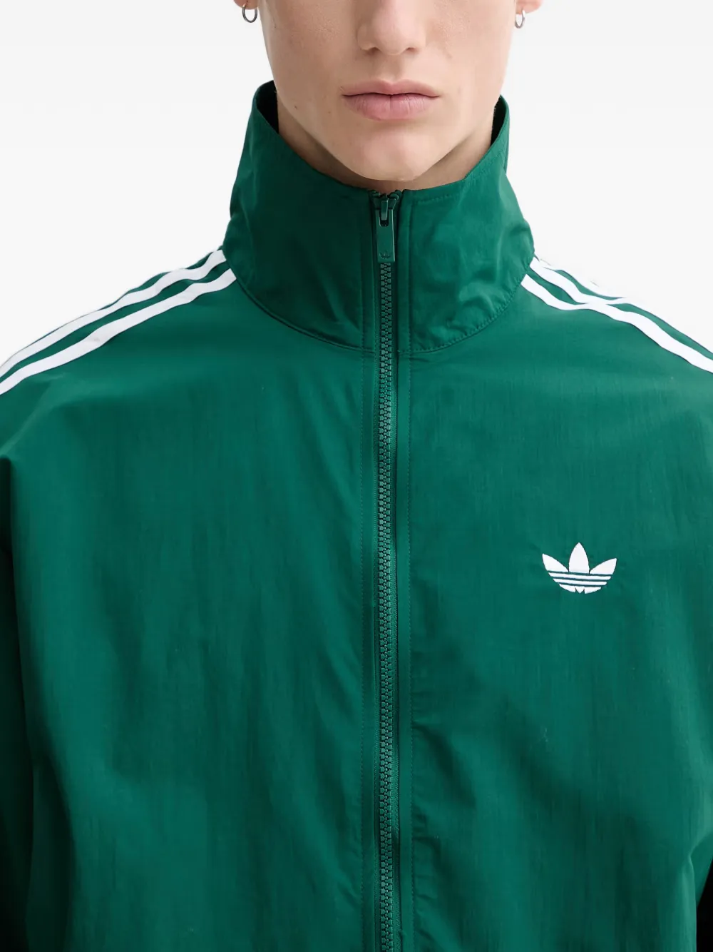 adidas Firebird logo-embroidered track jacket Groen