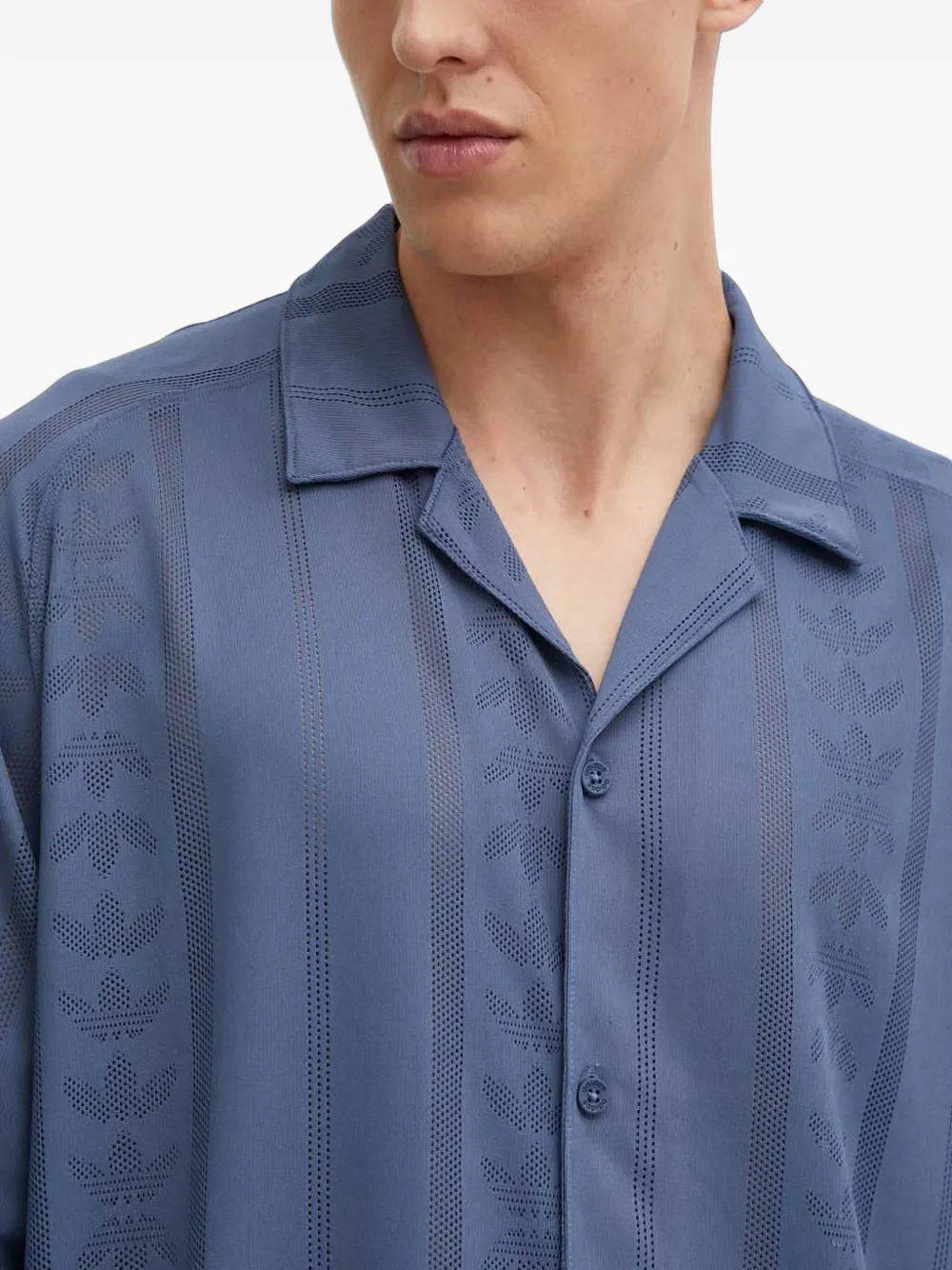 adidas Overhemd met print Blauw