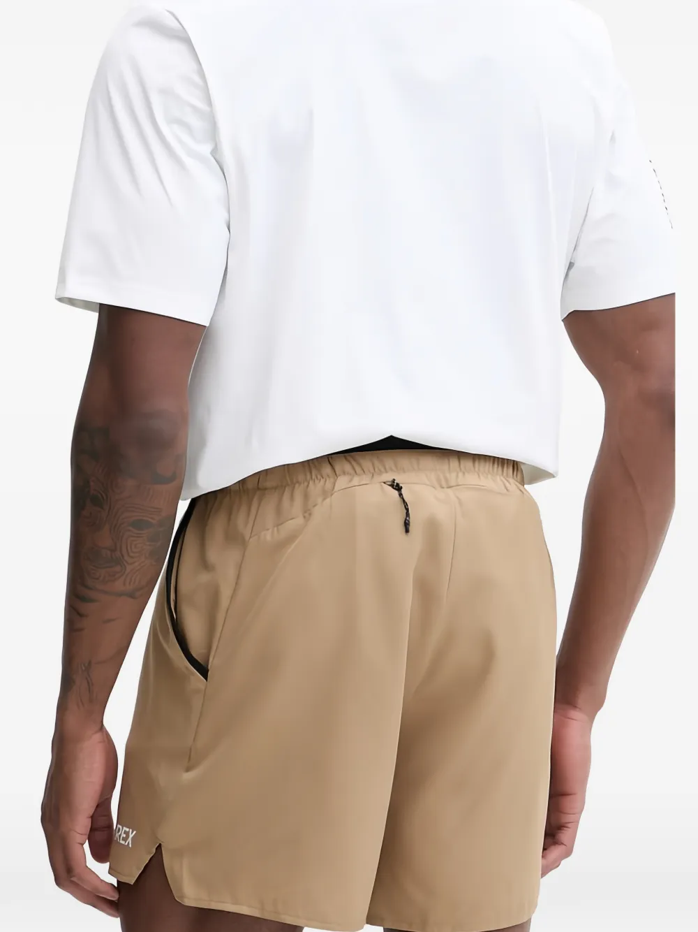 adidas Shorts met logoprint Bruin
