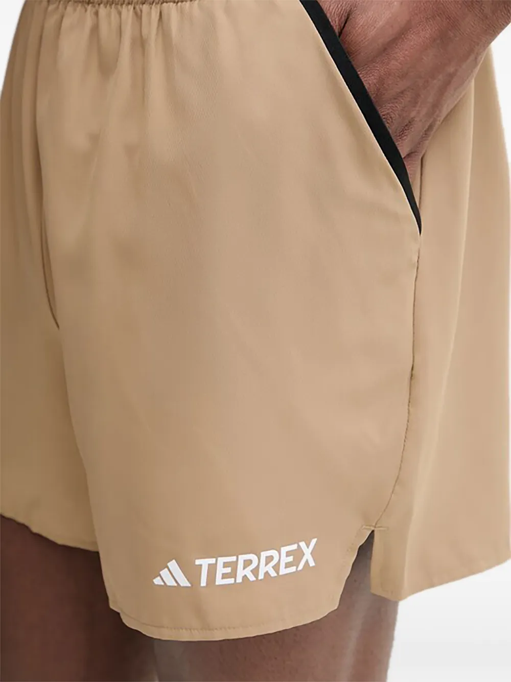 adidas Shorts met logoprint Bruin