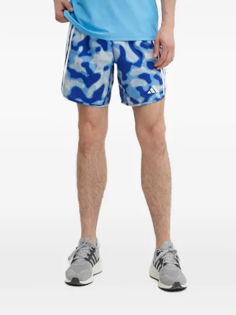 adidas pantalones cortos de deporte con motivo de tres rayas