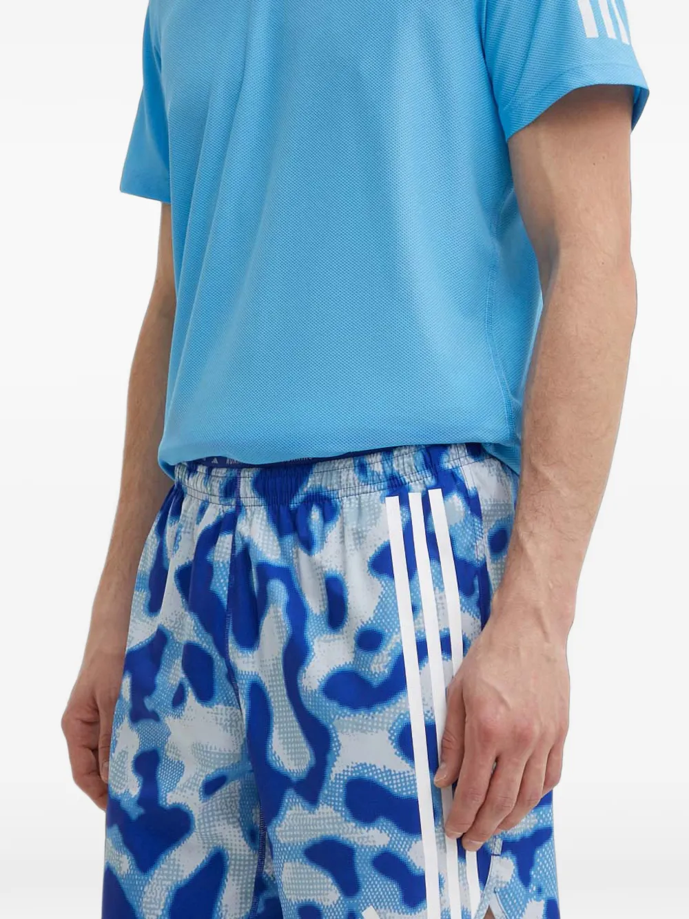 adidas Hardloopshorts met drie strepen Blauw