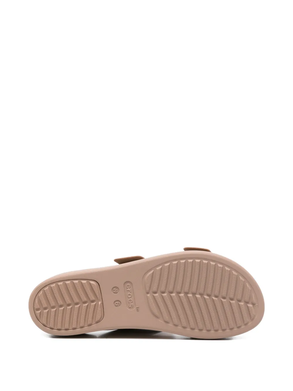 Crocs Kids Brooklyn slippers met gesp Bruin