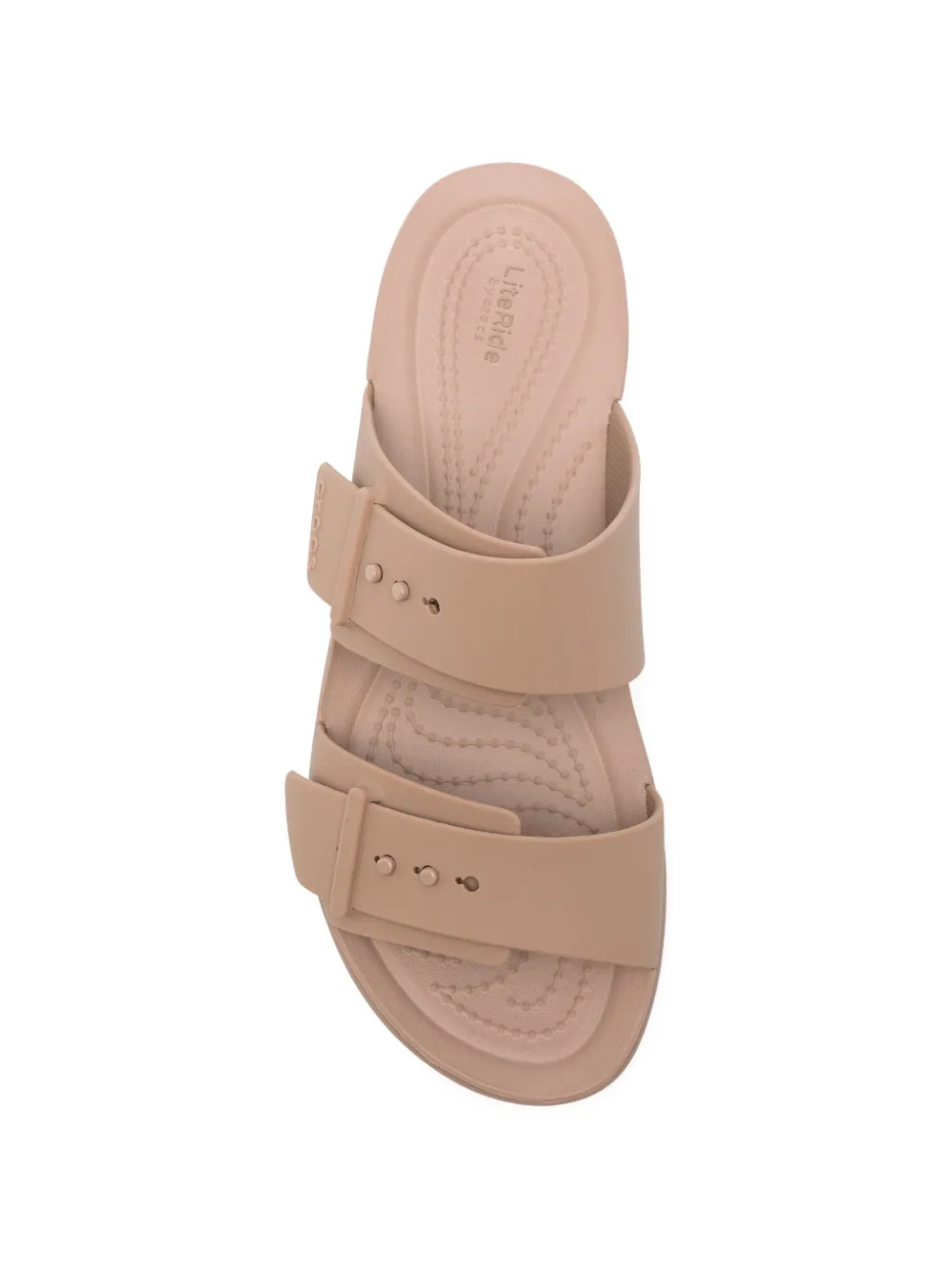Crocs Kids Brooklyn slippers met gesp Bruin