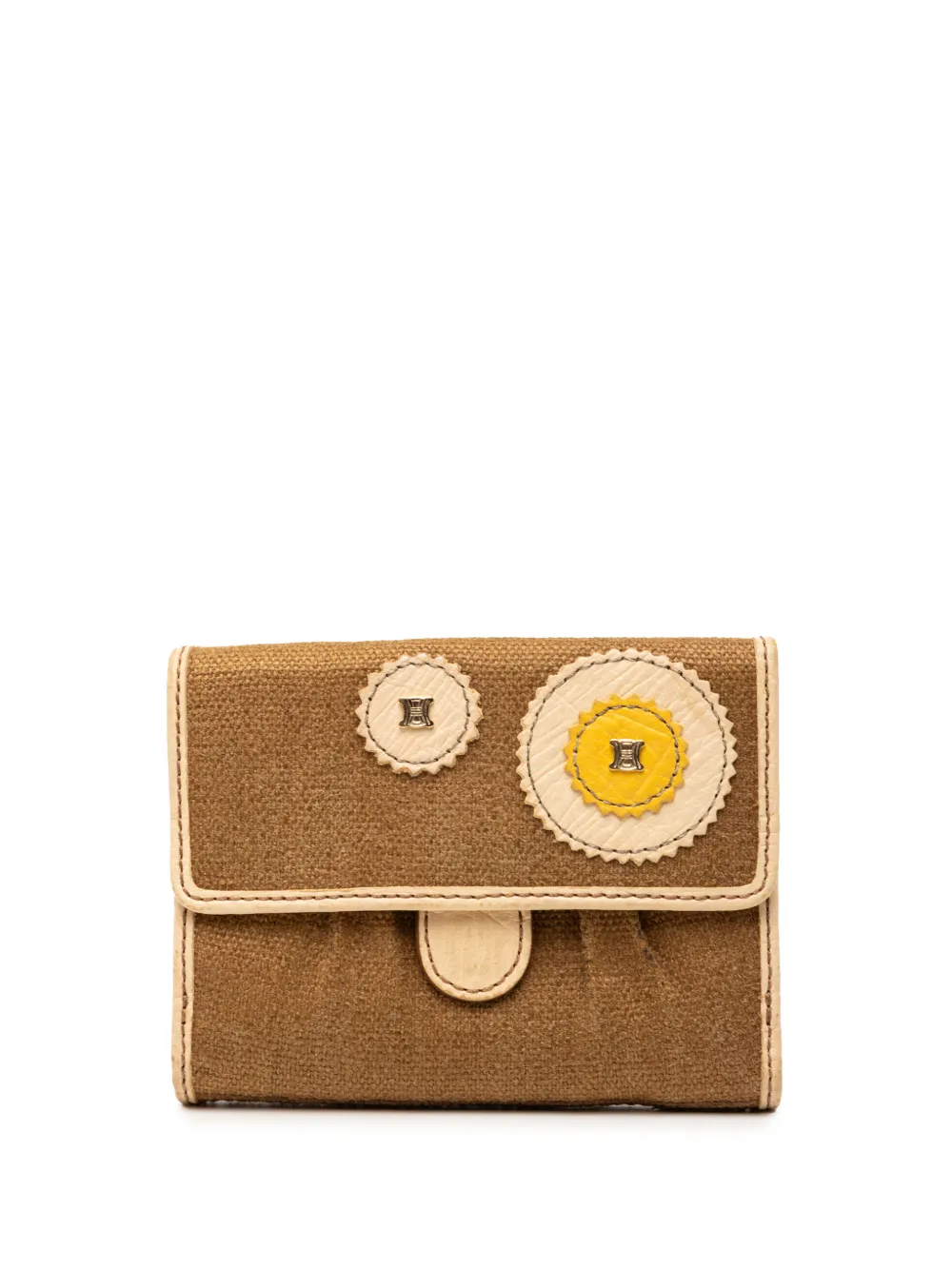 Celine Pre-Owned 2006 Canvas Patches Wallet small wallets - Marrone