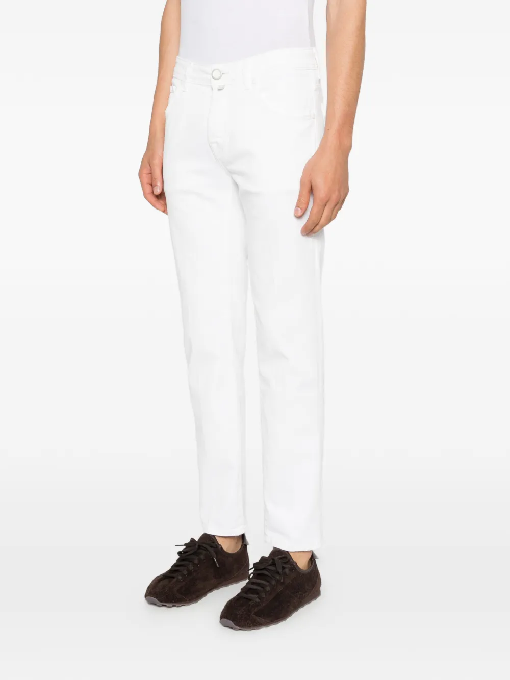 Jacob Cohën Jeans met knopen Wit