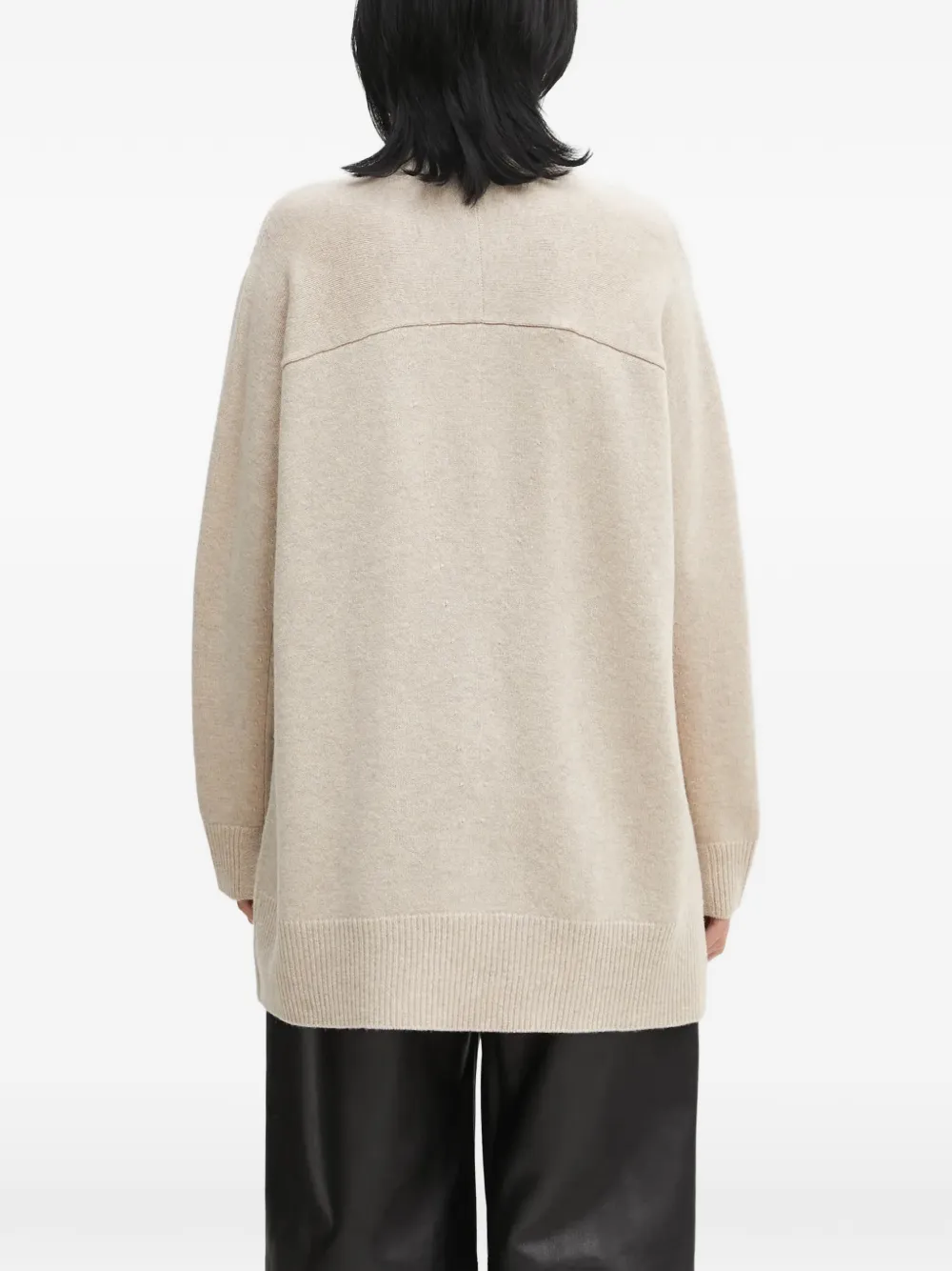 Maison Kitsuné Button-up vest met V-hals Beige