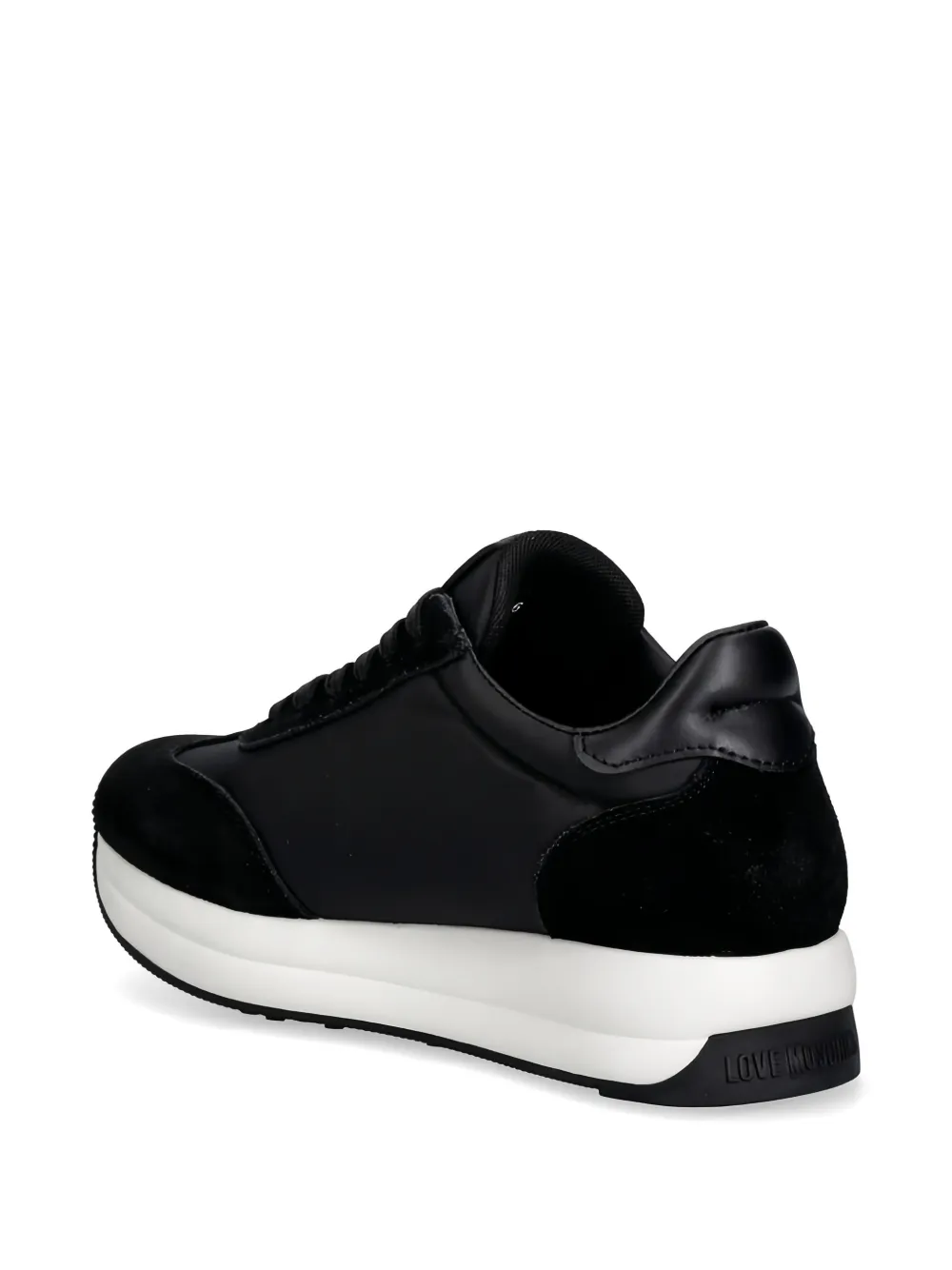 Love Moschino Sneakers met hart-applicatie Zwart