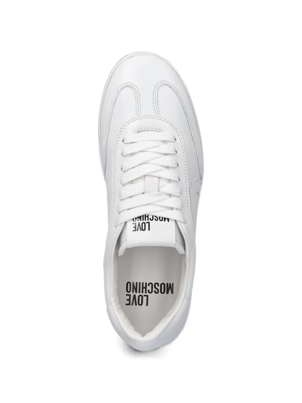 Love Moschino heart-patch sneakers Wit