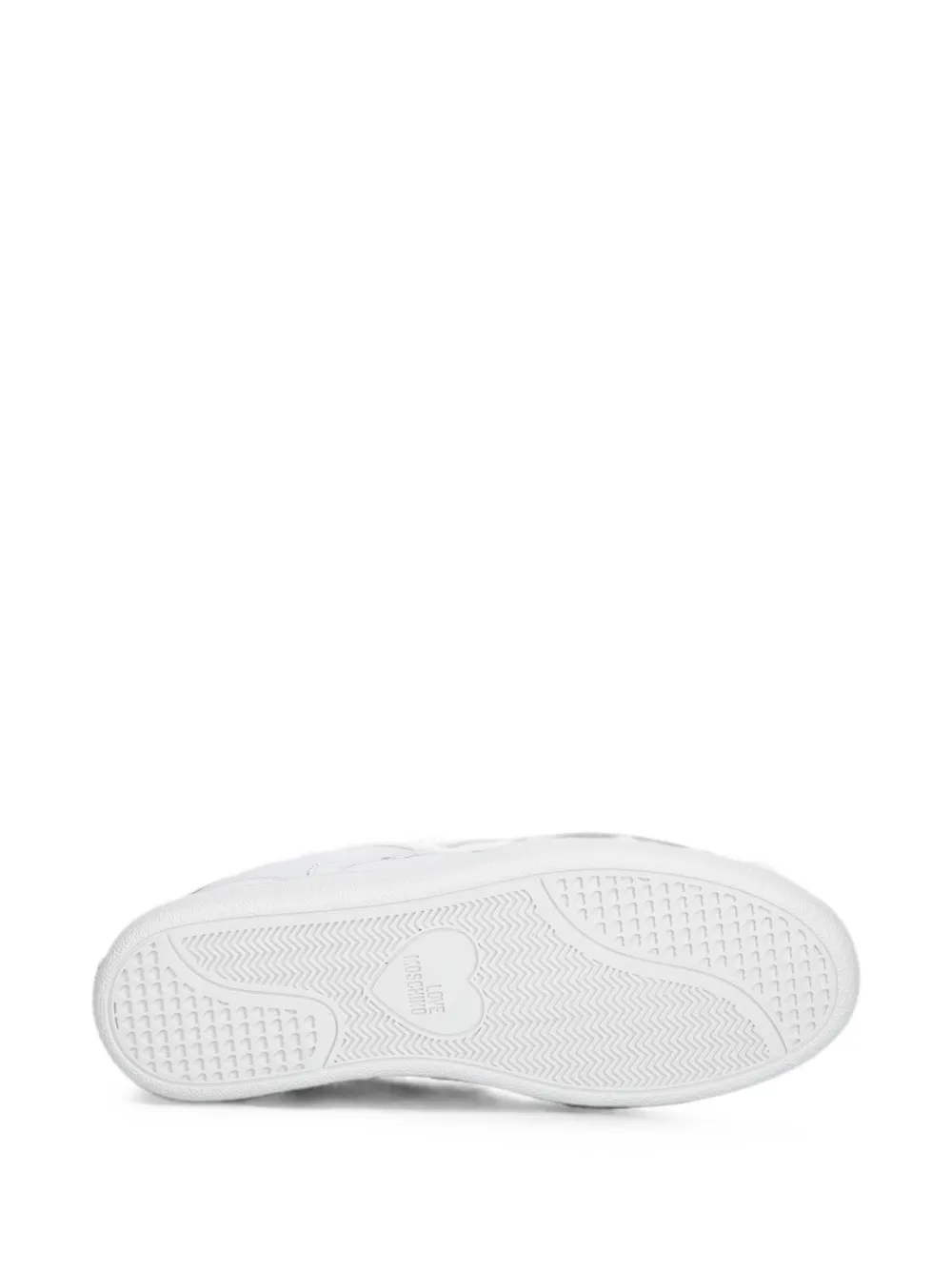 Love Moschino heart-patch sneakers Wit