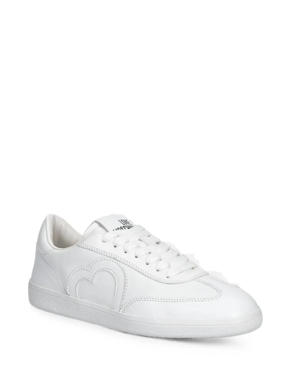 Love Moschino heart-patch sneakers Wit