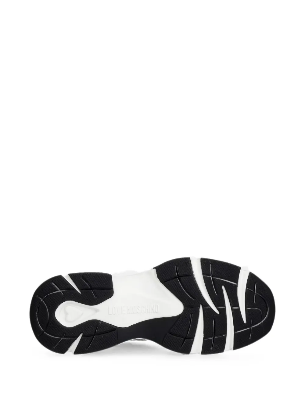 Love Moschino logo-print sock sneakers Zwart