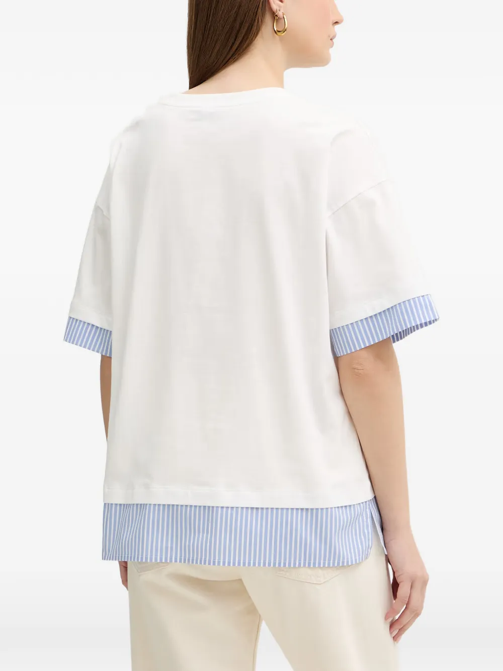 LUISA SPAGNOLI Katoenen T-shirt Wit