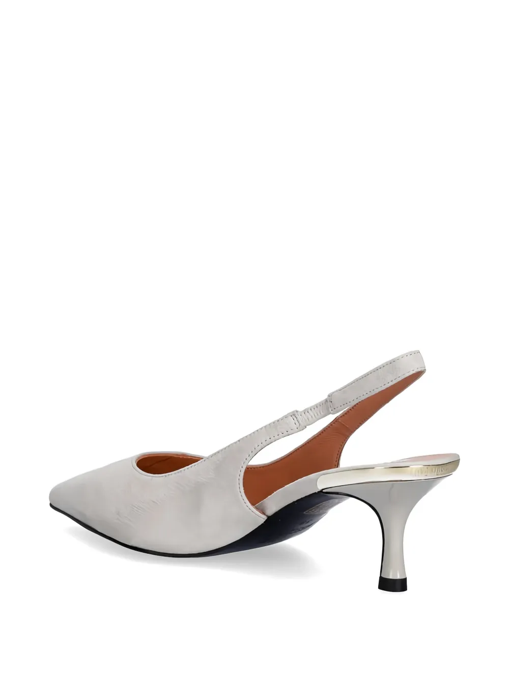 Love Moschino pointed slingback pumps Beige