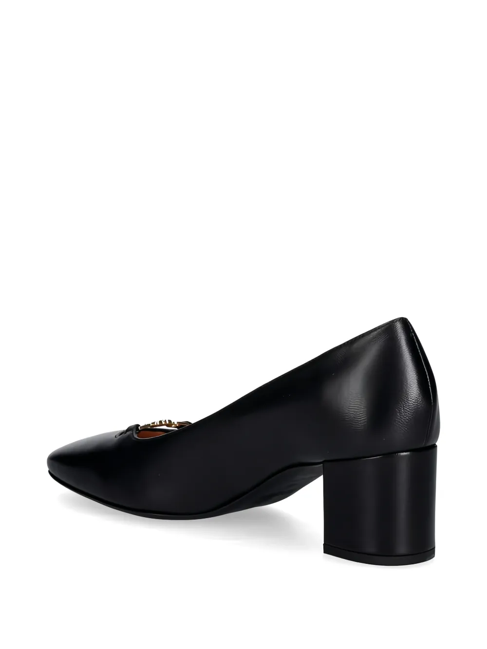 Love Moschino heart-charm pumps Zwart