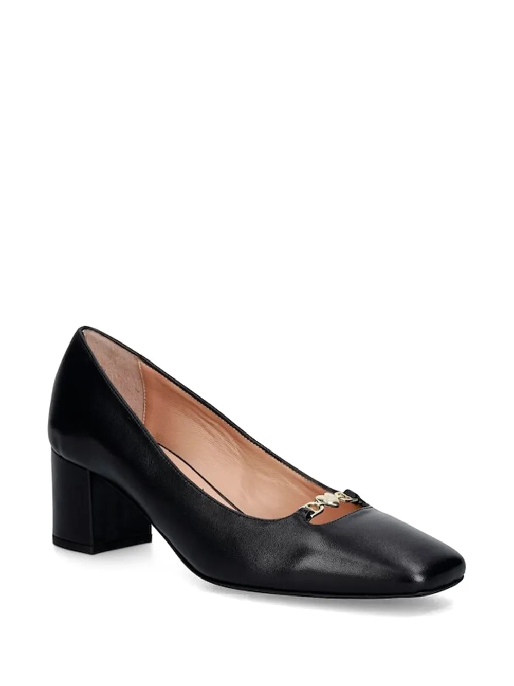 Love Moschino heart-charm pumps Zwart
