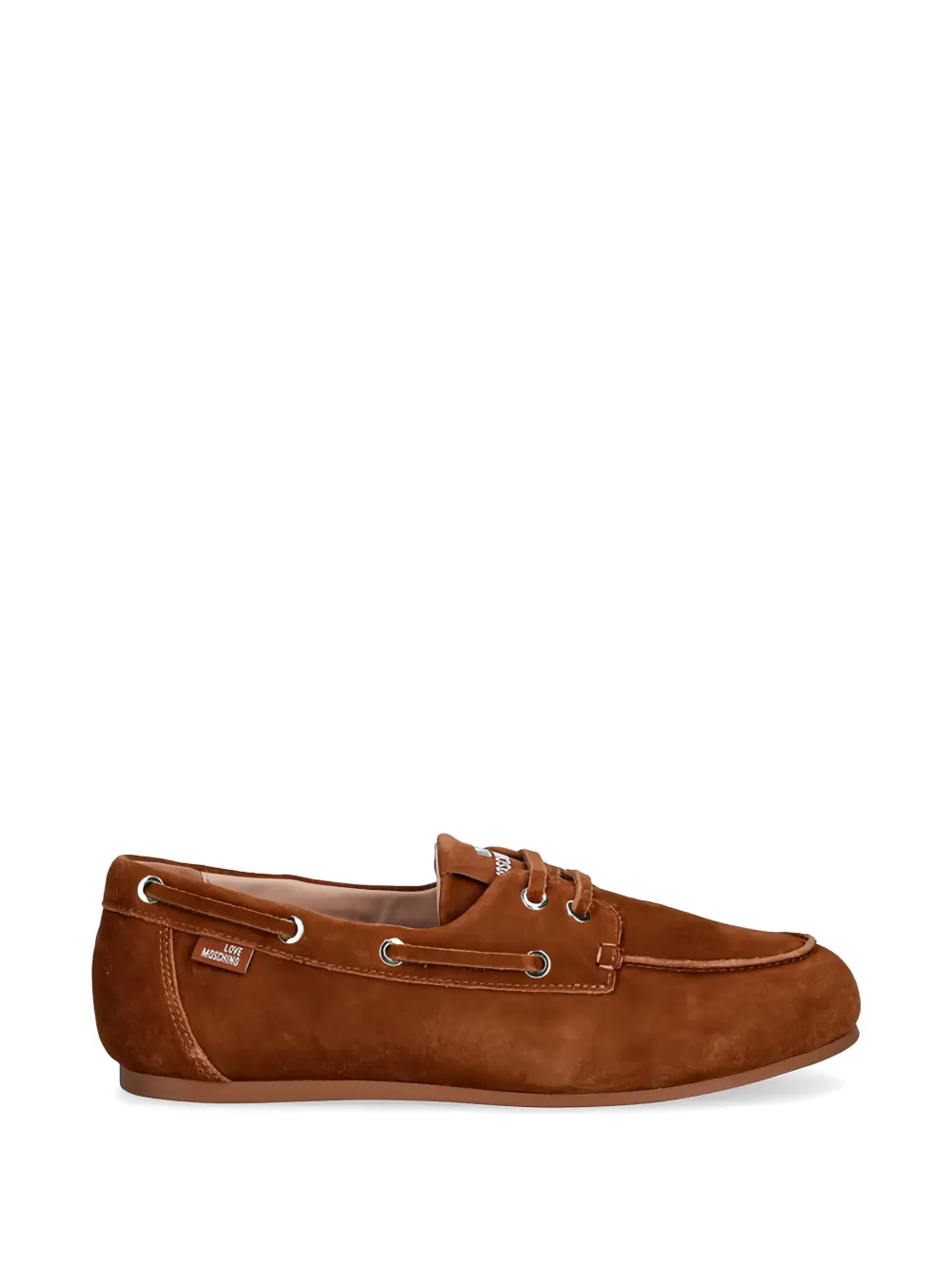 Love Moschino lace-up loafers - Marrone