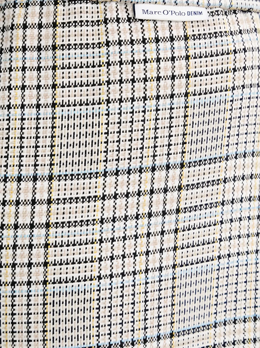 Marc O'Polo Geruite plooibroek Beige