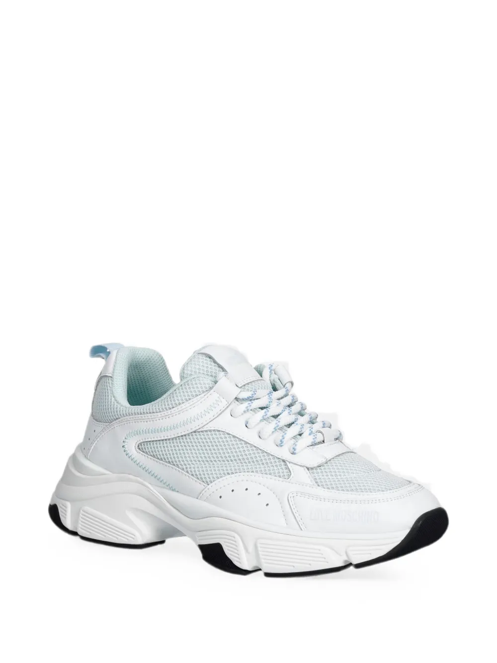 Love Moschino mesh-panelled chunky sneakers Wit