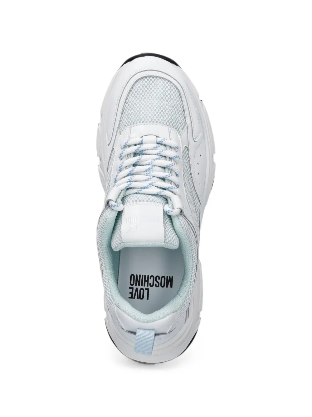 Love Moschino mesh-panelled chunky sneakers Wit