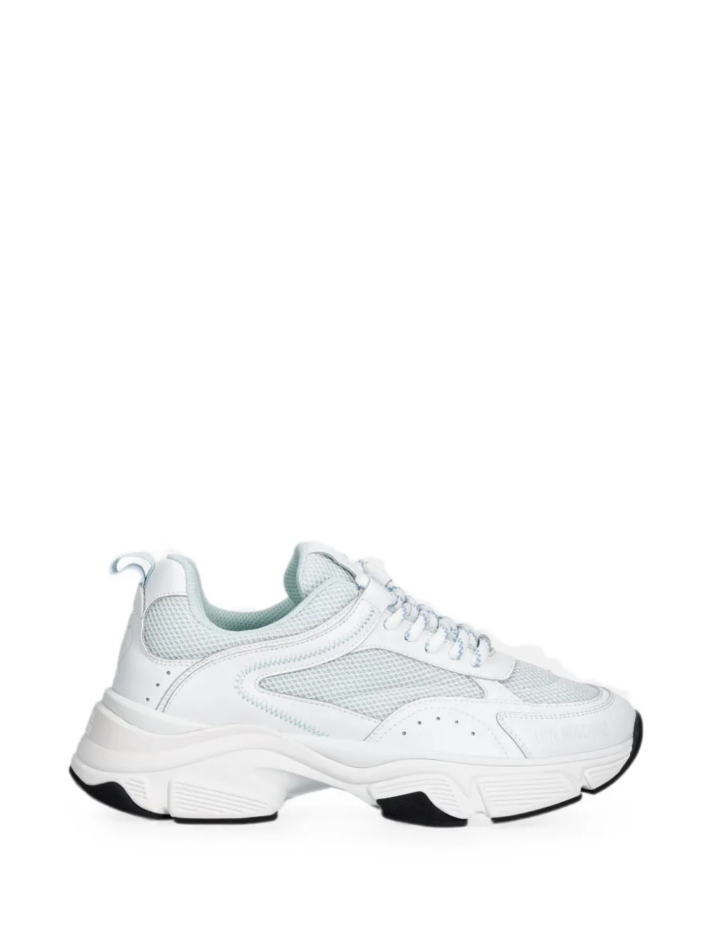 Love Moschino mesh-panelled chunky sneakers Wit