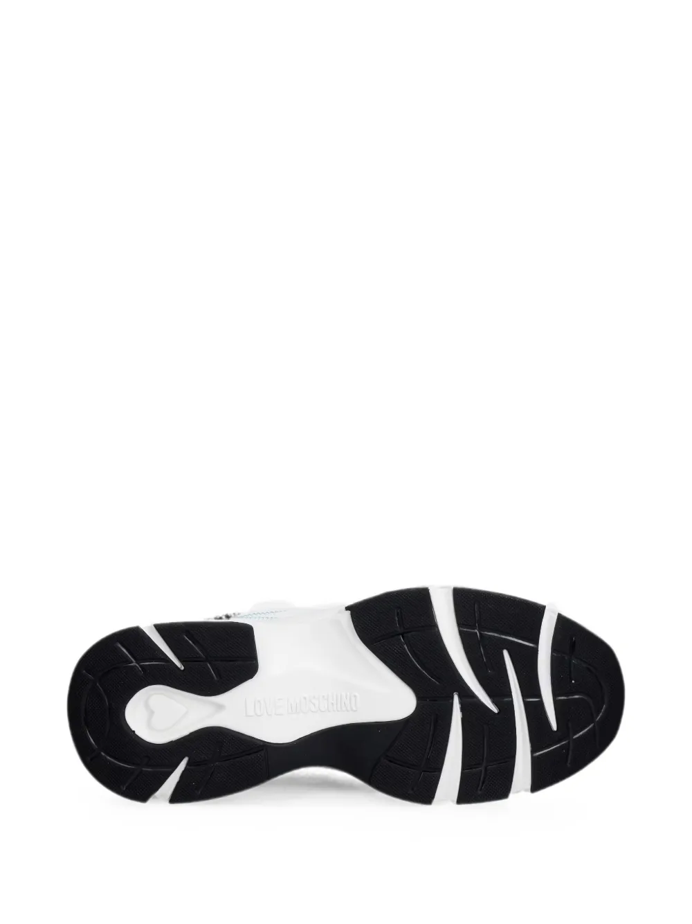 Love Moschino mesh-panelled chunky sneakers Wit