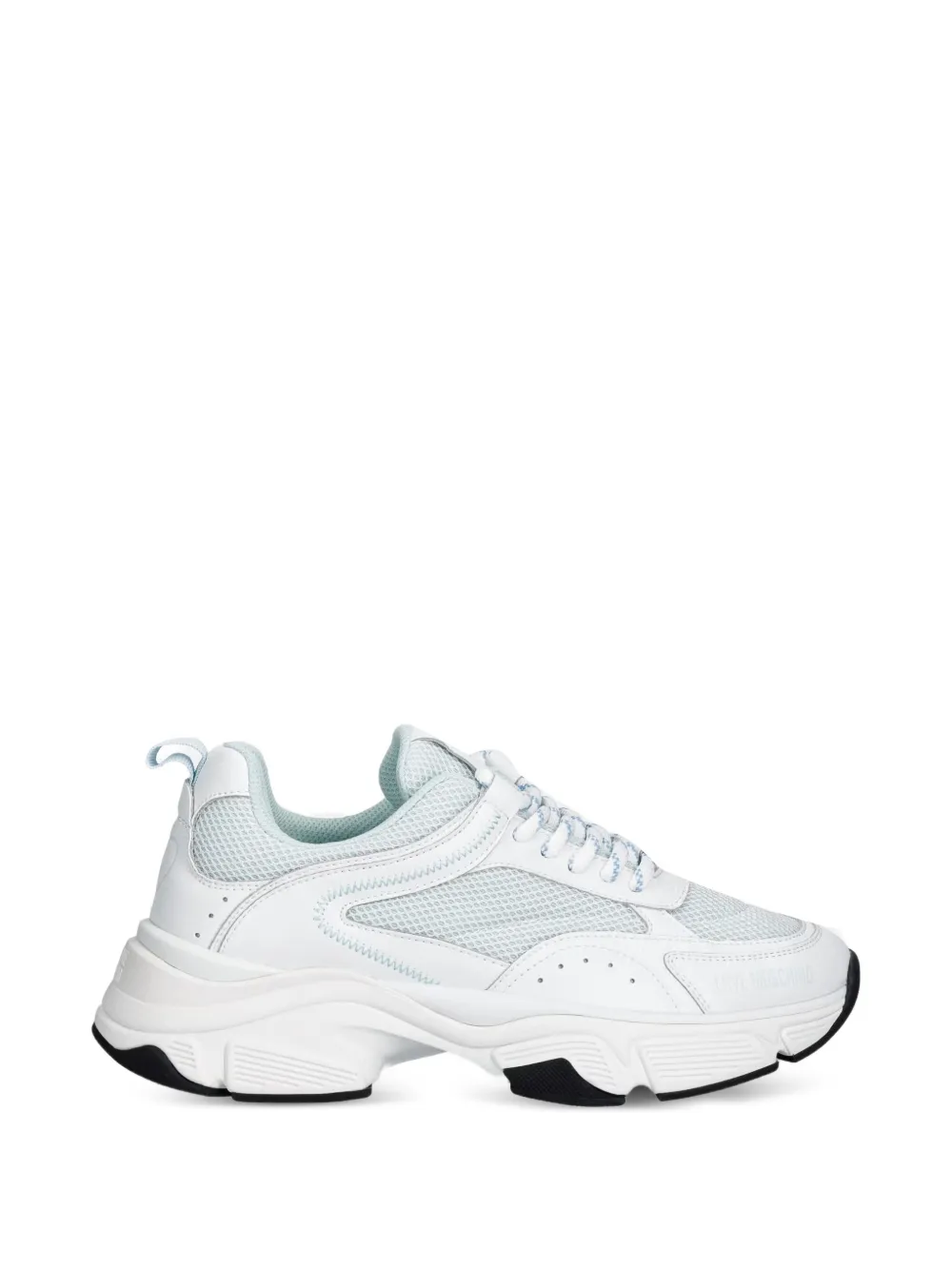 Love Moschino mesh-panelled chunky sneakers - Bianco