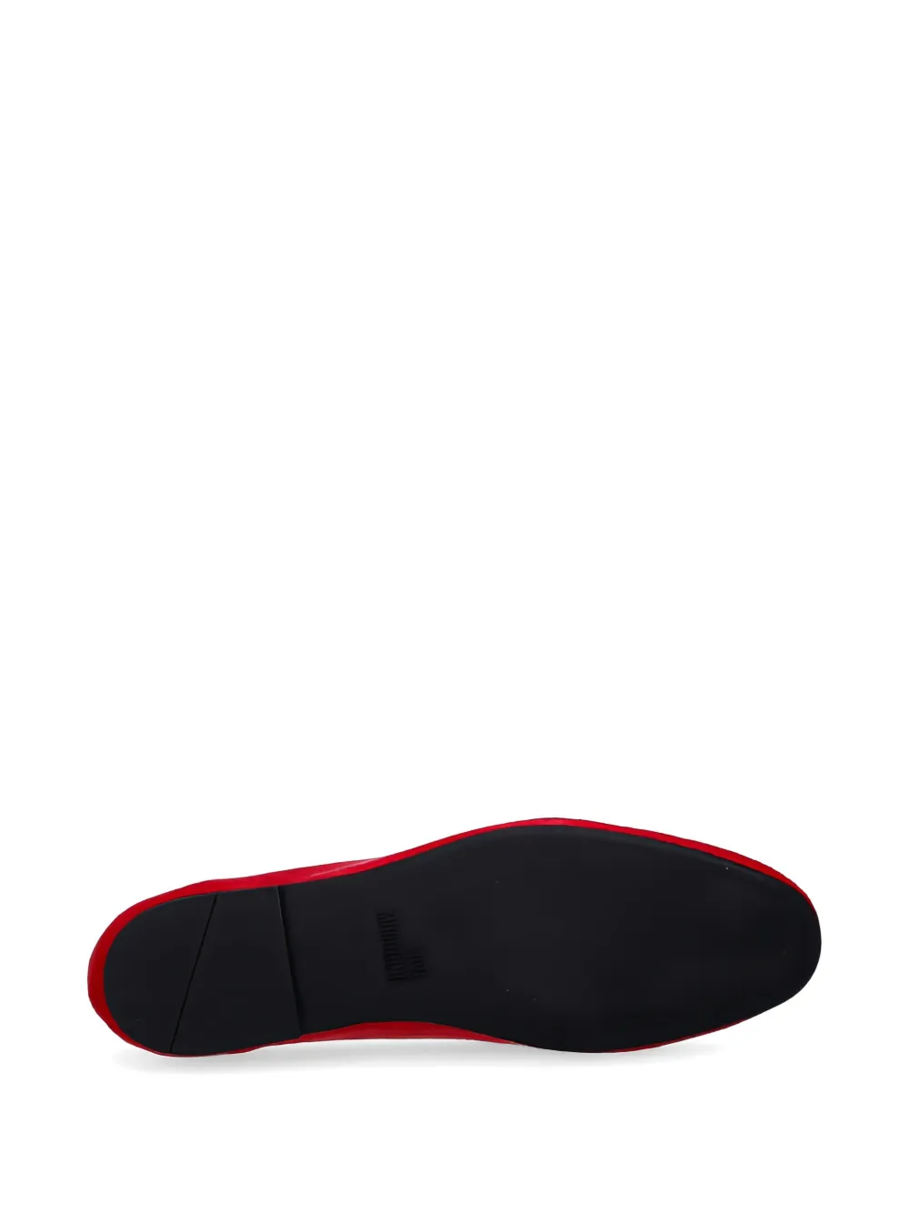 Love Moschino heart-appliqué loafers Rood
