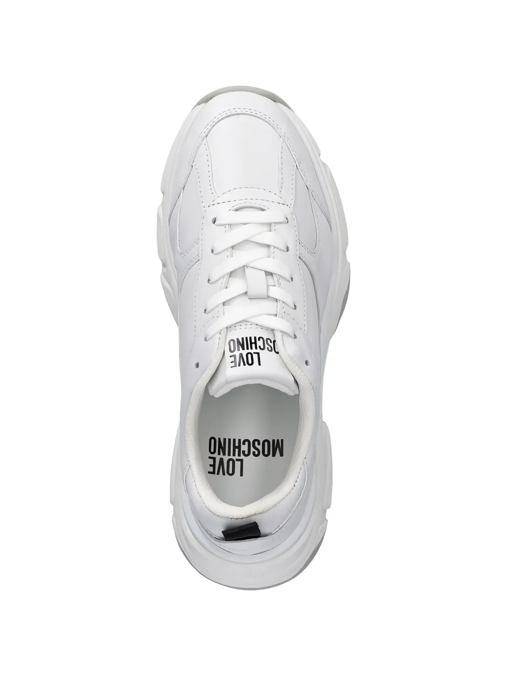 Love Moschino Leren sneakers Wit