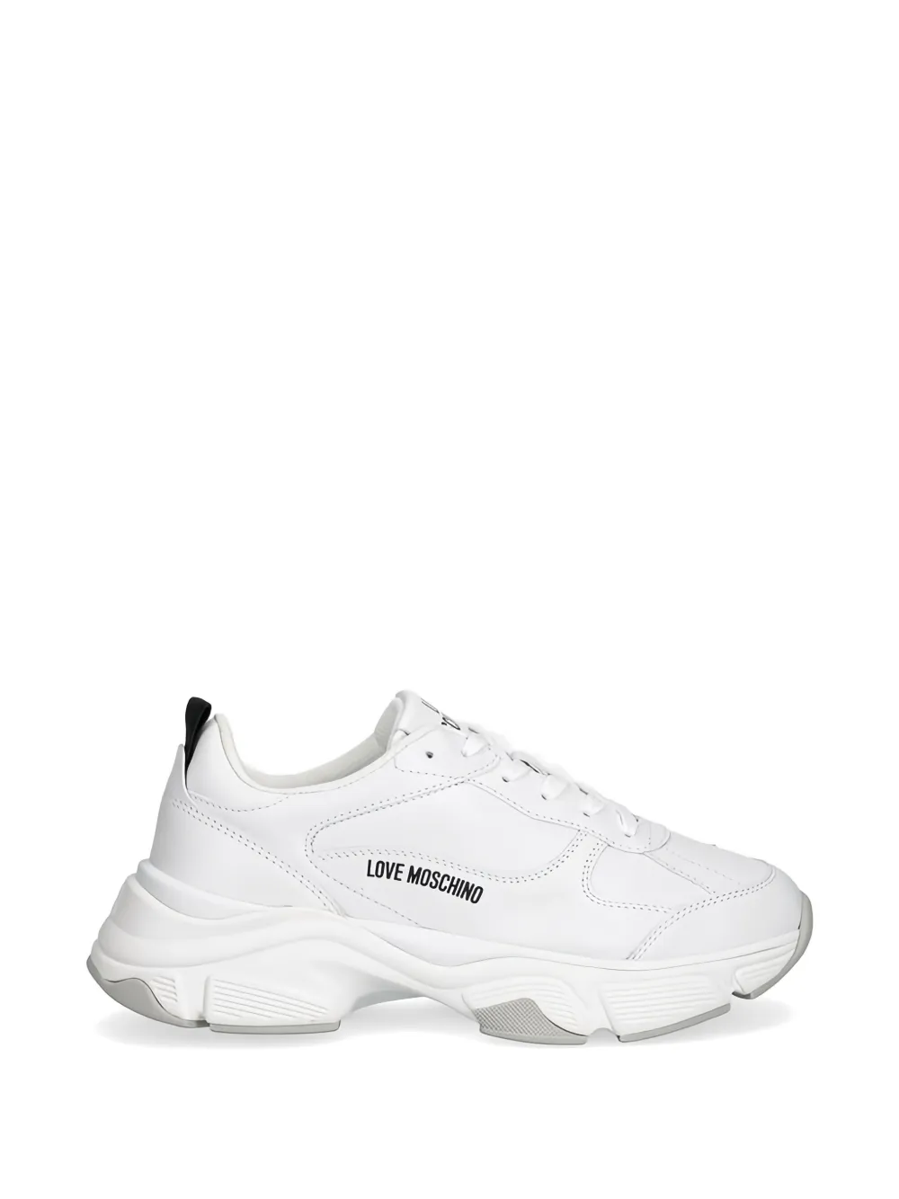 Love Moschino Leren sneakers Wit