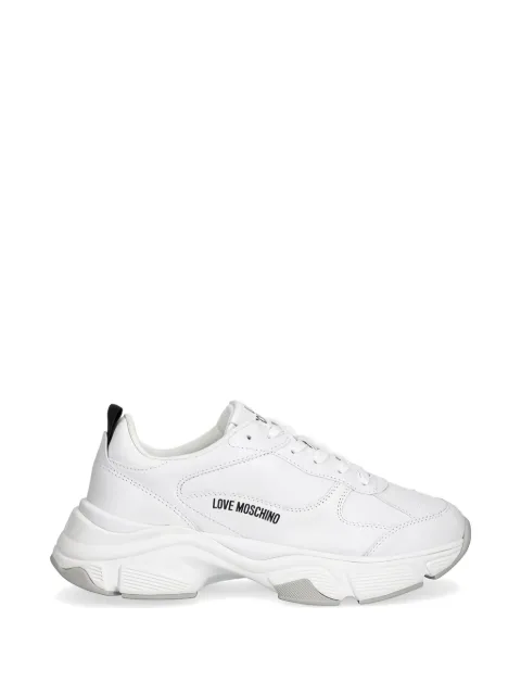 Love Moschino leather sneakers