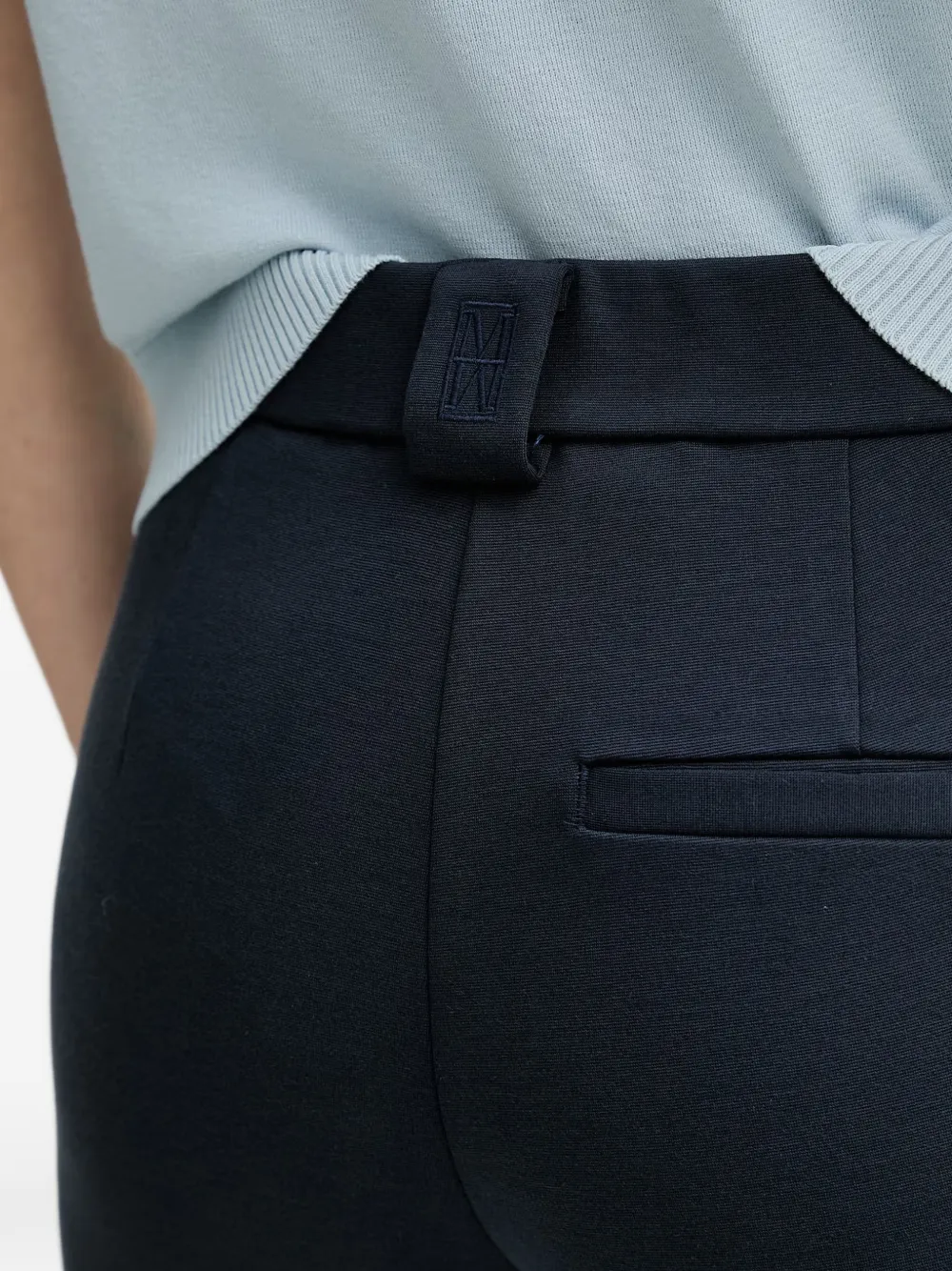Marc O'Polo Cropped flared broek Blauw