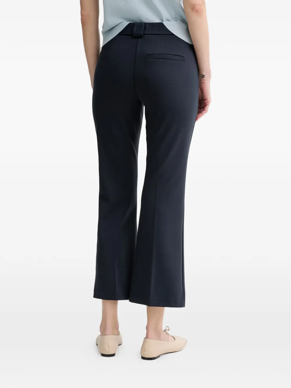 Marc O'Polo Cropped flared broek Blauw