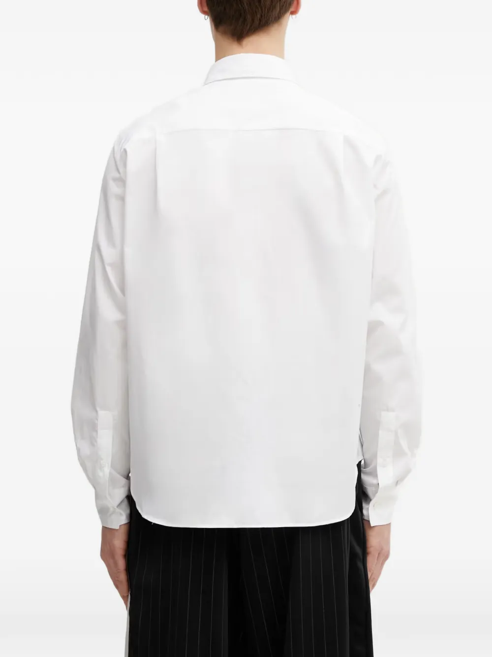 Maison Kitsuné Overhemd met borduurwerk Wit