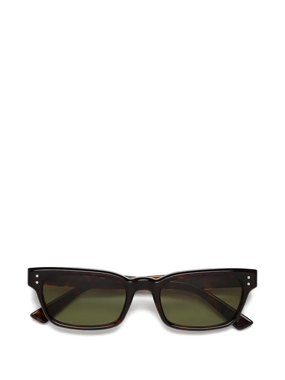 Marni Eyewear tortoiseshell-effect rectangle-frame sunglasses - Marrone