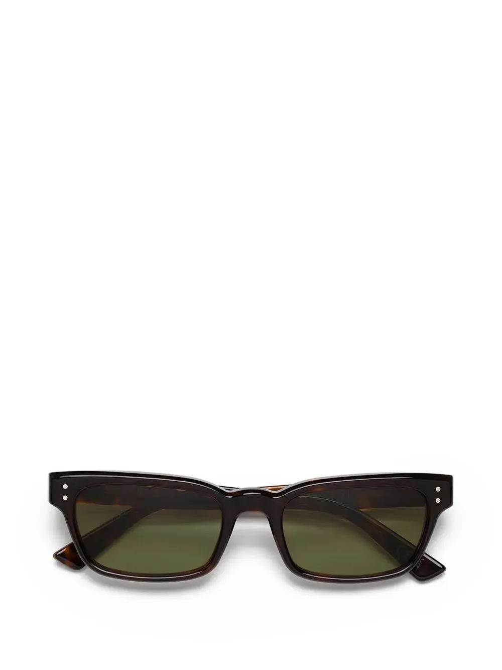 Marni Eyewear tortoiseshell-effect rectangle-frame sunglasses - Marrone