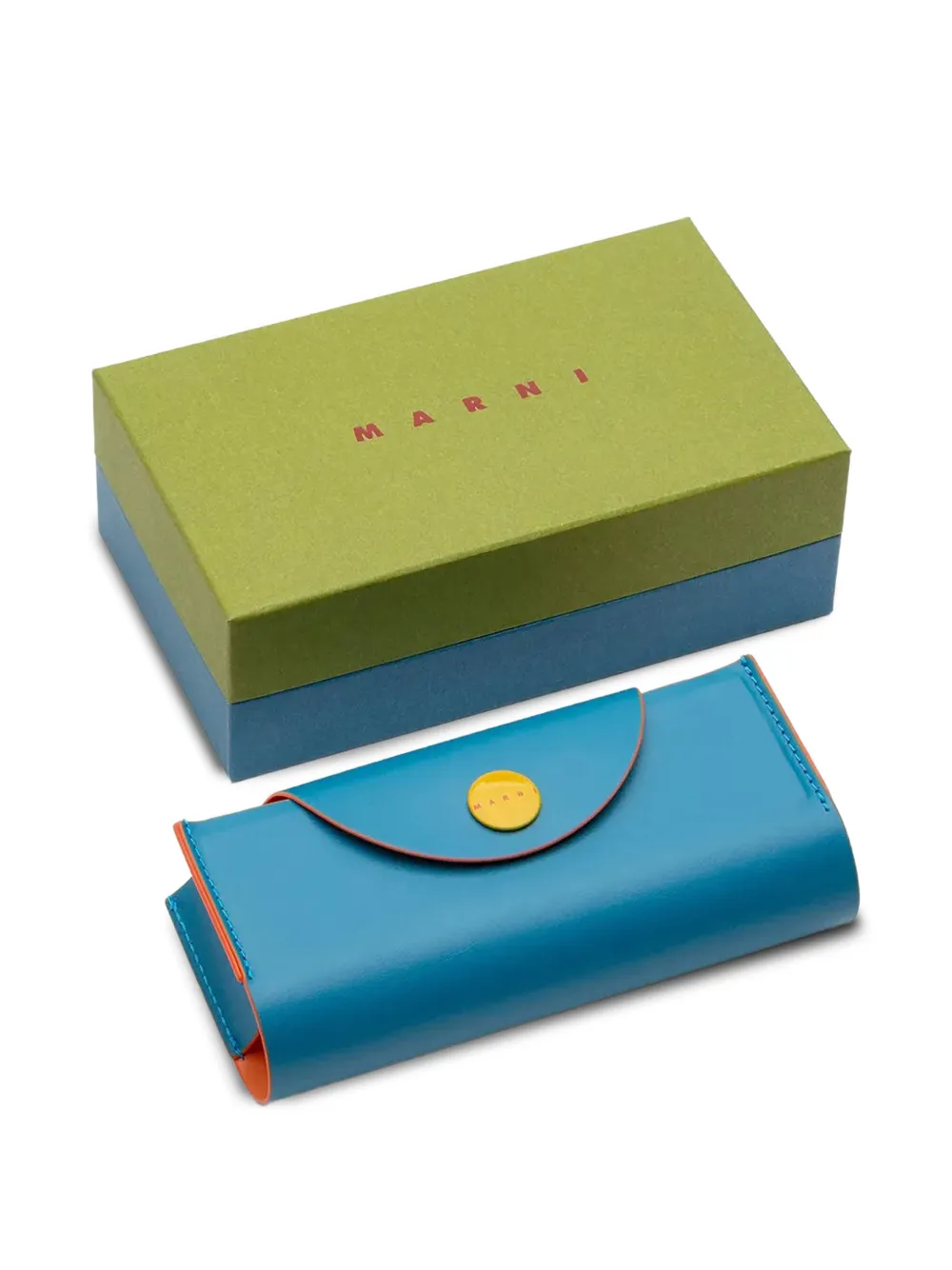 Marni Eyewear Zonnebril met rechthoekig montuur Bruin