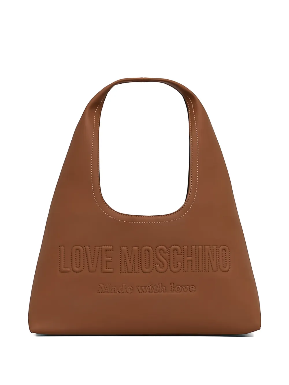 Love Moschino embossed tote bag - Brown