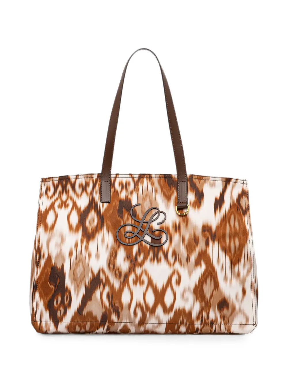 LUISA SPAGNOLI Borsa tote con monogramma - Marrone