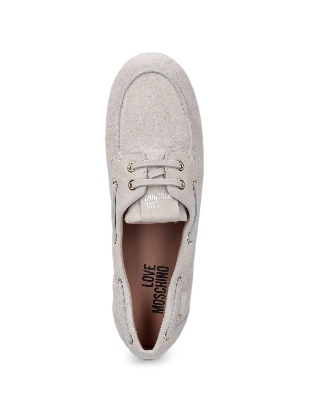 Love Moschino Suède bootschoenen Grijs